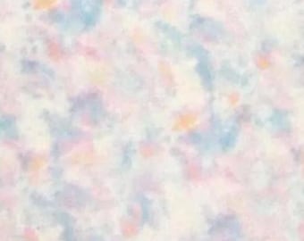 HALF YARD ~ Dreamland Tie Dye Cotton Flannel Fabric ~ 100% cotton - brushed for softness 18x43 inches