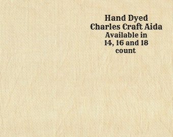 Gingersnap Aida (CC-DDA-2) ~ Hand Dyed DMC/Charles Craft Cross Stitch Fabric from Vintage NeedleArts