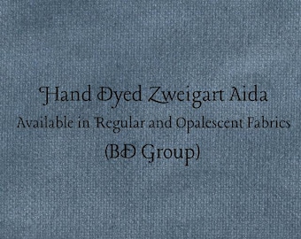 Truly Teal Aida (Z-BDA-119) Hand Dyed Zweigart Cross Stitch Fabric