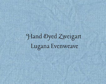 Summer Lake Lugana Evenweave (LG-39) Hand Dyed Zweigart Cross Stitch Fabric