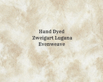 Buckwheat Lugana Evenweave (LG-89-22-PT) Hand Dyed Zweigart Cross Stitch Fabric