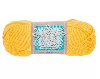 I Love This Cotton! Yarn (Curry) ~ soft machine washable 100% cotton