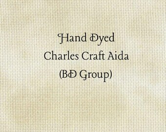 Irish Cream Aida (CC-BDA-19) ~ Hand Dyed Charles Craft Cross Stitch Fabric