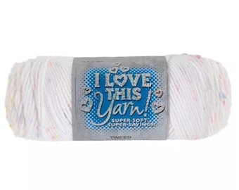 I Love This Yarn Tweed (Pastels) ~ super soft machine washable acrylic