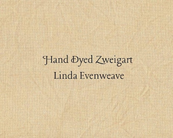 Harvest Gold Linda Evenweave (LND-100) Hand Dyed Zweigart Cross Stitch Fabric