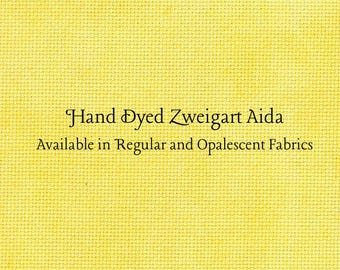 Tweety Bird Aida (Z-BDA-55) Hand Dyed Zweigart Cross Stitch Fabric