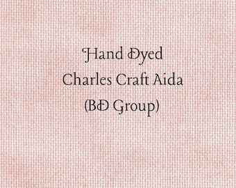 Vintage Rose Aida (CC-BDA-60) ~ Hand Dyed Charles Craft Cross Stitch Fabric