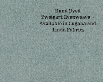 Mistletoe Evenweave (LG/LND-109) Hand Dyed Zweigart Cross Stitch Fabric from Vintage NeedleArts ~ available in Lugana and Linda fabrics