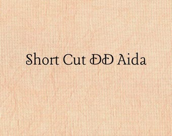 SHORT CUT - Peach Melba (DD) Hand Dyed Zweigart Aida Cross Stitch Fabric