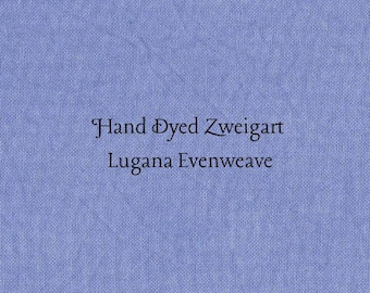 Galaxy Blue Lugana Evenweave (LG-77) Hand Dyed Zweigart Cross Stitch Fabric