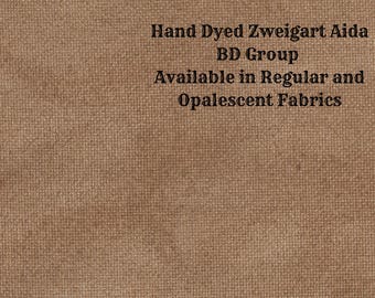 Gingerbread Aida (Z-BDA-99) Hand Dyed Zweigart Cross Stitch Fabric