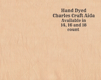 Sweet Potato Aida (CC-DDA-20) ~ Hand Dyed DMC/Charles Craft Cross Stitch Fabric from Vintage NeedleArts