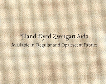 Toffee Aida (Z-BDA-56-81) Hand Dyed Zweigart Cross Stitch Fabric