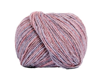 Lighthouse Wildflowers Yarn (Phlox) ~ acrylic/wool blend #3 lightweight variegated multicolored soft beautiful muted pastel colors