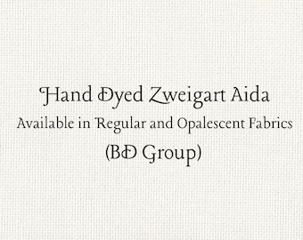 Crema Aida (Z-BDA-10) Hand Dyed Zweigart Cross Stitch Fabric