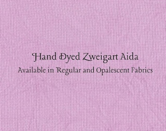 Violet Craze Aida (Z-DDA-86) Hand Dyed Zweigart Cross Stitch Fabric