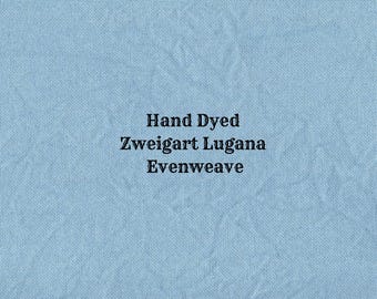 Summer Lake Lugana Evenweave (LG-39) Hand Dyed Zweigart Cross Stitch Fabric