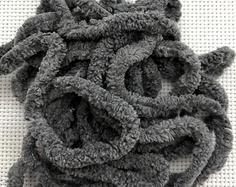 Black Magic Petite Chenille Trim (PC-31) by Vintage NeedleArts ~ hand dyed 2 continuous yards