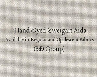 Taupe Aida (Z-BDA-57) Hand Dyed Zweigart Cross Stitch Fabric