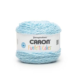 Caron Funfetti Cakes Yarn (Summer Sky) ~ 4 mittelschwere Acrylgarne mit gedrehten Fasern im Konfetti-Look Yarnspirations