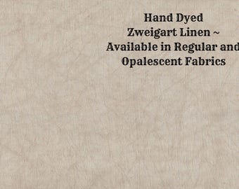 Truffle Linen (LN-69) ~ Hand Dyed Zweigart Cross Stitch Fabric from Vintage NeedleArts - available in regular and opalescent linen
