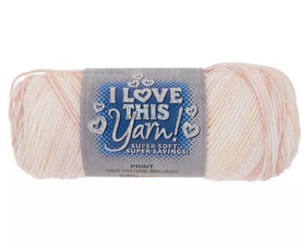 I Love This Yarn Print (Fuzzy Slippers) ~ super soft machine washable 100% acrylic