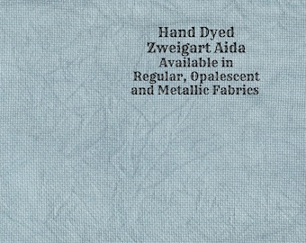 Agave Aida (Z-DDA-113) Hand Dyed Zweigart Cross Stitch Fabric from Vintage NeedleArts ~ available in regular, opalescent and metallic Aida