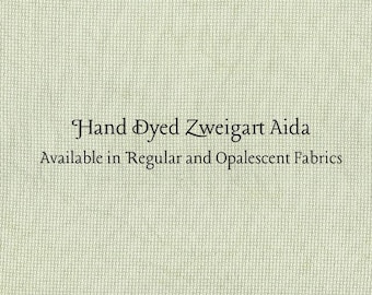 Moss Aida (Z-DDA-35) Hand Dyed Zweigart Cross Stitch Fabric
