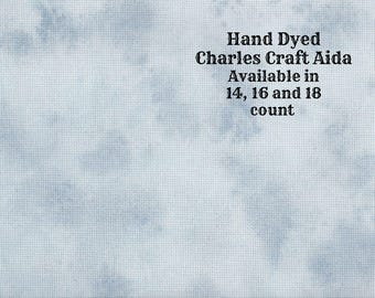 Bluebird Aida (CC-BDA-62-98-PT) ~ Hand Dyed Dmc/Charles Craft Cross Stitch Fabric from Vintage NeedleArts