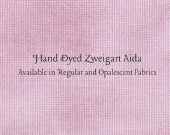 Tea Rose Aida (Z-BDA-65) Hand Dyed Zweigart Cross Stitch Fabric