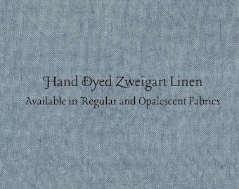 Truly Teal Linen (LN-119) ~ Hand Dyed Zweigart Cross Stitch Fabric