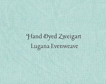 Verdigris Lugana Evenweave (LG-47) Hand Dyed Zweigart Cross Stitch Fabric