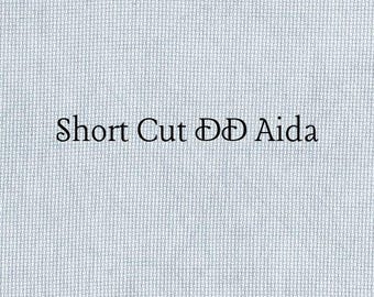 SHORT CUT - Nantucket Blue (DD) Hand Dyed Zweigart Aida Cross Stitch Fabric