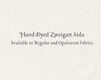 White Chocolate Mocha Aida (Z-DDA-66) Hand Dyed Zweigart Cross Stitch Fabric
