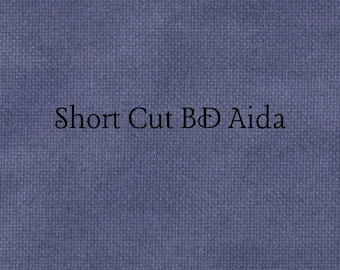 SHORT CUT - Twilight (BD) Hand Dyed Zweigart Aida Cross Stitch Fabric