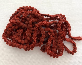 Farmer's Barn Mini Pom Pom Trim (MPP-SC-73) by Vintage NeedleArts ~ hand-dyed 2 continuous yards