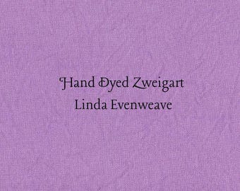 Orchid Linda Evenweave (LND-85) Hand Dyed Zweigart Cross Stitch Fabric