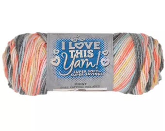I Love This Yarn Print (City Beat) ~ 100% acrylic
