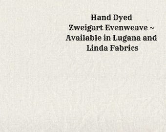 White Chocolate Mocha Evenweave (LG/LND-66) Hand Dyed Zweigart Cross Stitch Fabric by Vintage NeedleArts ~ available Lugana & Linda fabrics