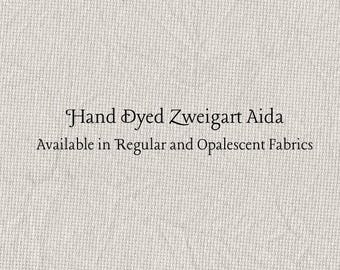 Taupe Aida (Z-DDA-57) Hand Dyed Zweigart Cross Stitch Fabric