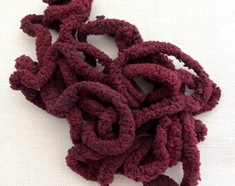 Bing Cherry Petite Chenille Trim (PC-SC-108) by Vintage NeedleArts ~ hand dyed 2 continuous yards