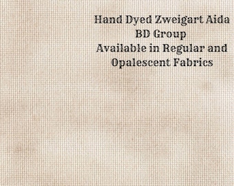 Beige Aida (Z-BDA-97) Hand Dyed Zweigart Cross Stitch Fabric