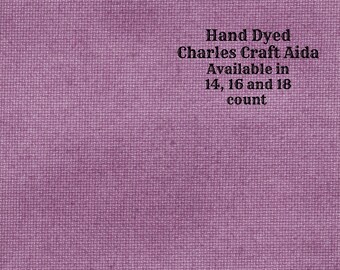 Mulberry Aida (CC-BDA-80) ~ Hand Dyed DMC/Charles Craft Cross Stitch Fabric from Vintage NeedleArts