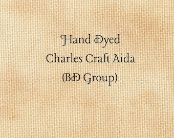 Gingersnap Aida (CC-BDA-2) ~ Hand Dyed Charles Craft Cross Stitch Fabric