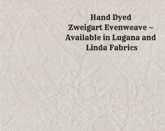 Taupe Evenweave (LG/LND-57) Hand Dyed Zweigart Cross Stitch Fabric from Vintage NeedleArts ~ available in Lugana and Linda fabrics