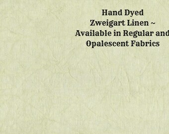 Moss Linen (LN-35) ~ Hand Dyed Zweigart Cross Stitch Fabric from Vintage NeedleArts - available in regular and opalescent linen