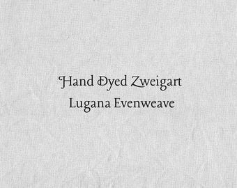 Silvery Star Lugana Evenweave (LG-30) Hand Dyed Zweigart Cross Stitch Fabric