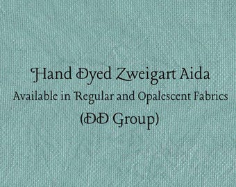 Mistletoe Aida (Z-DDA-109) Hand Dyed Zweigart Cross Stitch Fabric