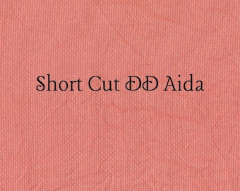 SHORT CUT - Persimmon (DD) Hand Dyed Zweigart Aida Cross Stitch Fabric