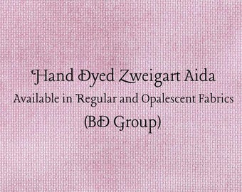 Tea Rose Aida (Z-BDA-65) Hand Dyed Zweigart Cross Stitch Fabric